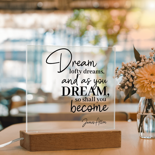 Dream Quote LED Plaque