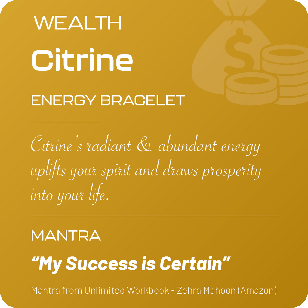 Positive Perspective Citrine Energy Stone Bracelet-Wealth