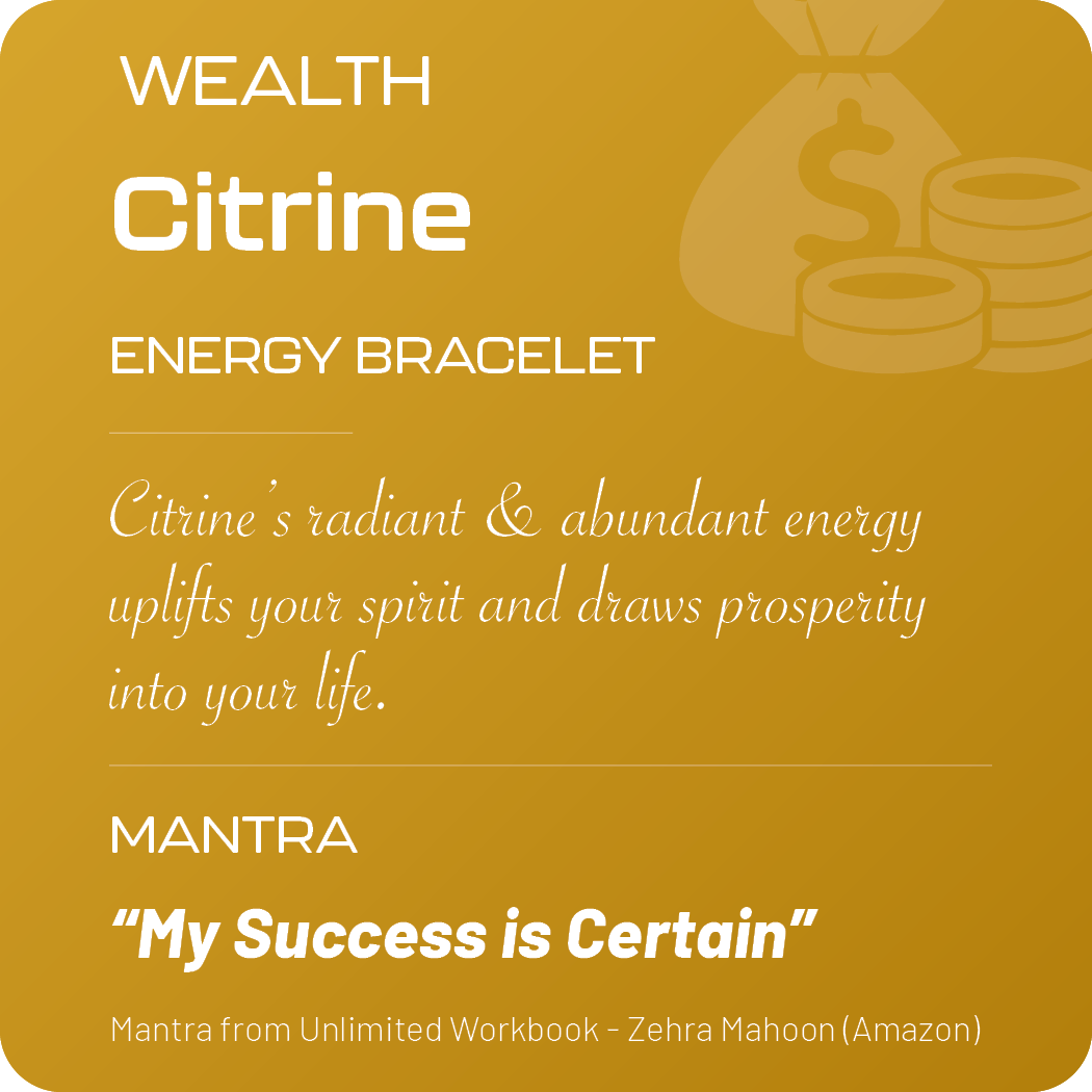 Positive Perspective Citrine Energy Stone Bracelet-Wealth