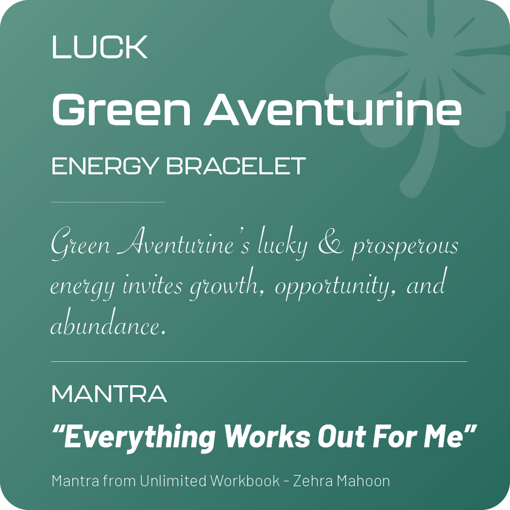 Positive Perspective Green Aventurine Stone Bracelet-Luck