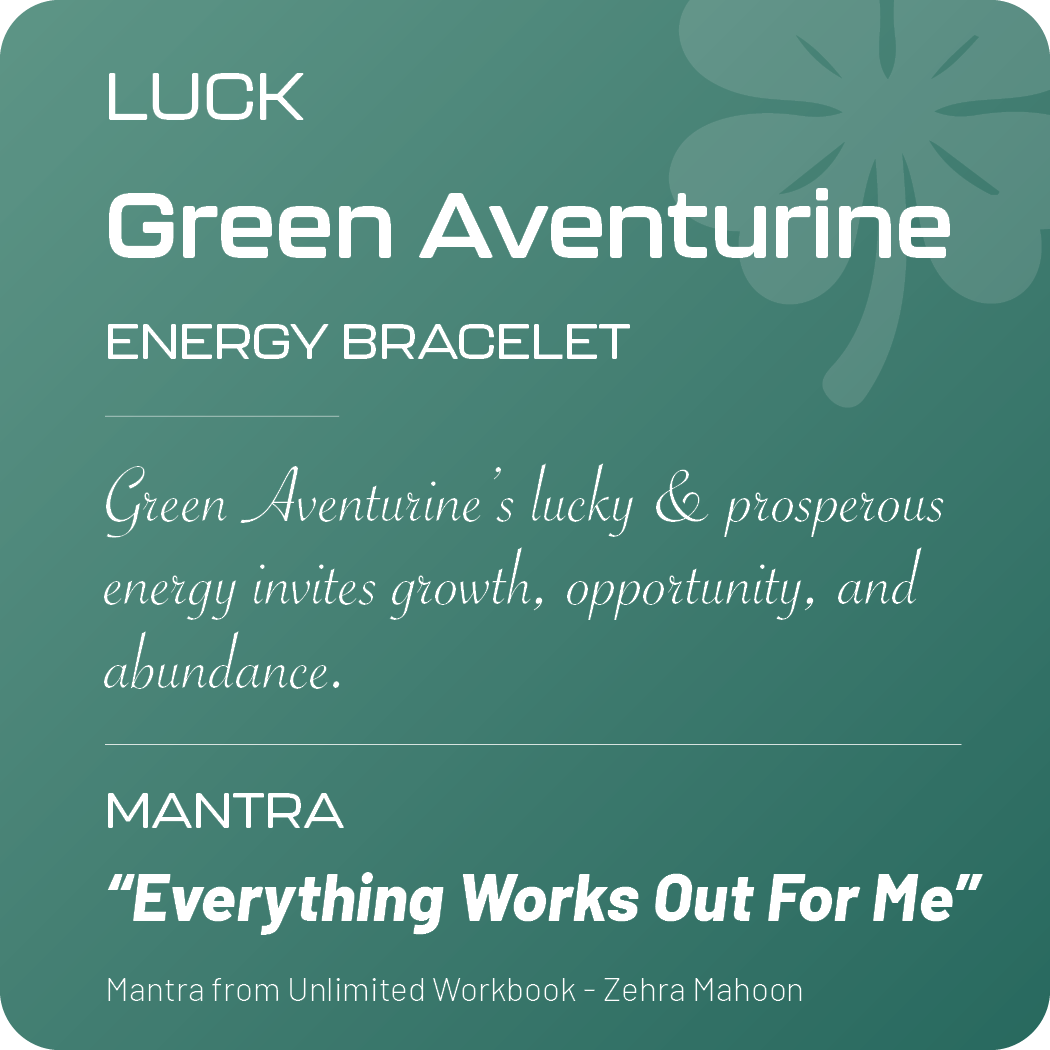 Positive Perspective Green Aventurine Stone Bracelet-Luck