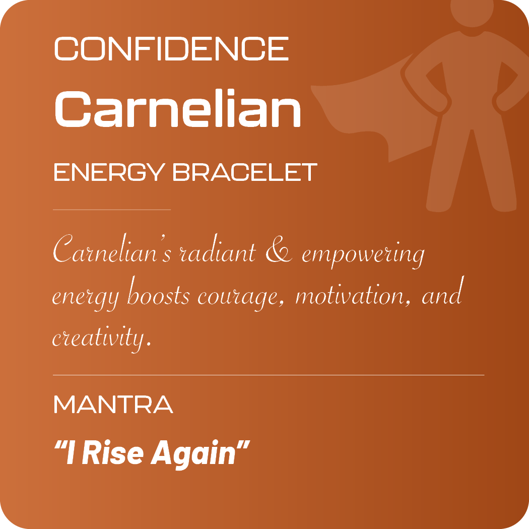Positive Perspective Carnelian Stone Bracelet-Confidence