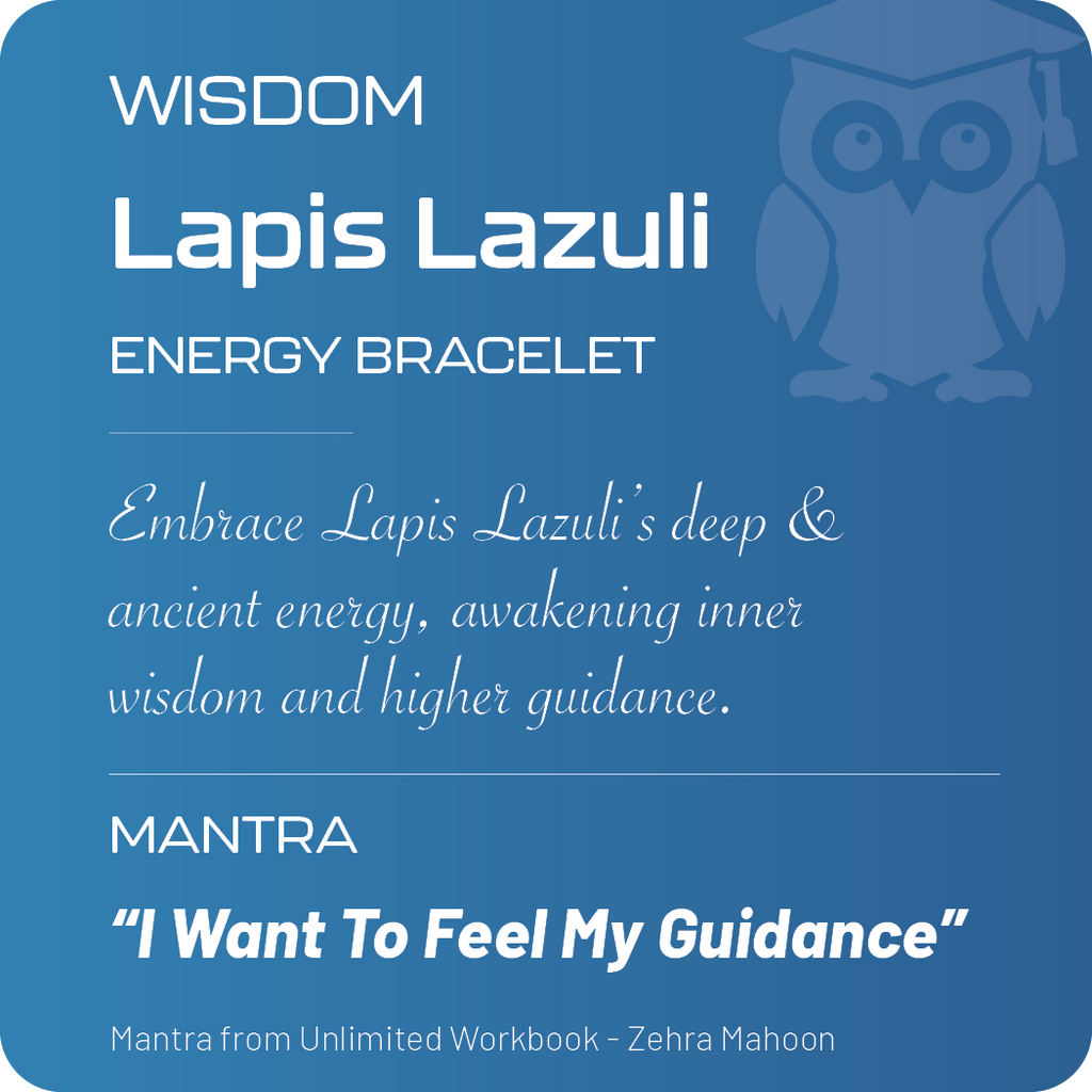 Positive Perspective Lapis Lazuli Stone Bracelet-Wisdom