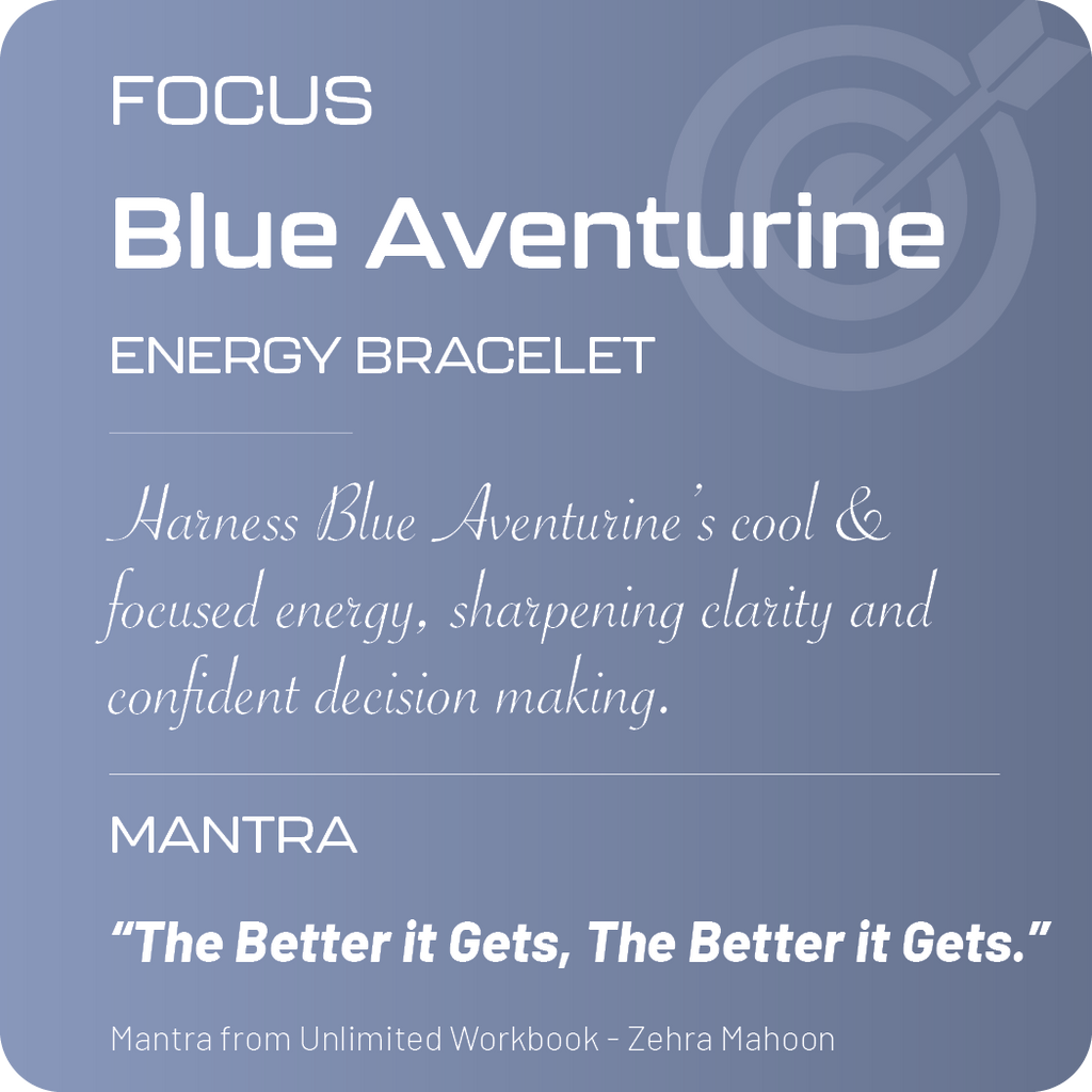 Positive Perspective Blue Aventurine Stone Bracelet-Focus